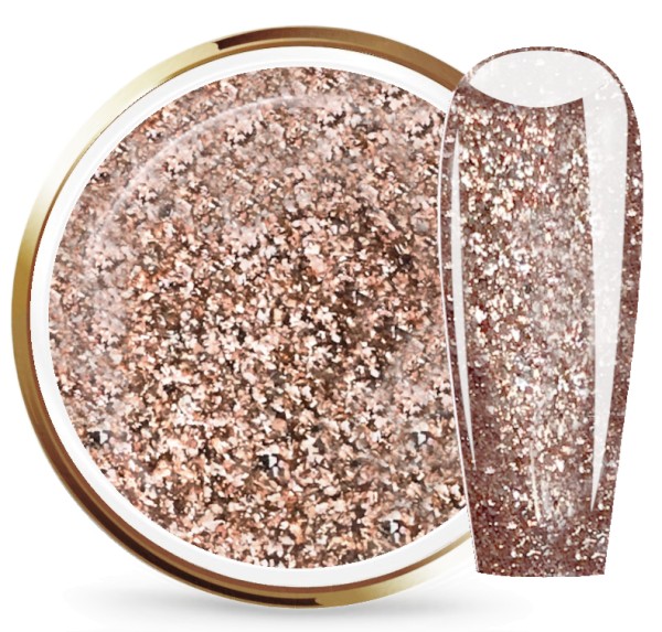 JUSTNAILS Glittergel Cinnamon Gold