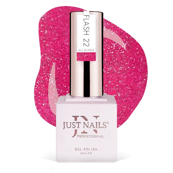 JUSTNAILS Gel Polish Color - Flash Light 22 - Shellac Soak-off