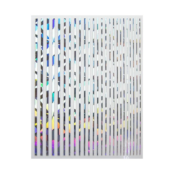 JUSTNAILS Flexible Stripes Set silber holo