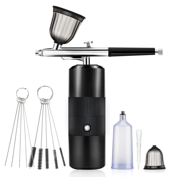 JUSTNAILS Air Brush Gerät Portable black mit Akku