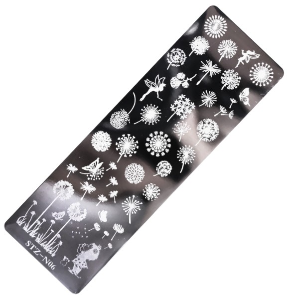 JUSTNAILS Stamping Platte - Pusteblume 06