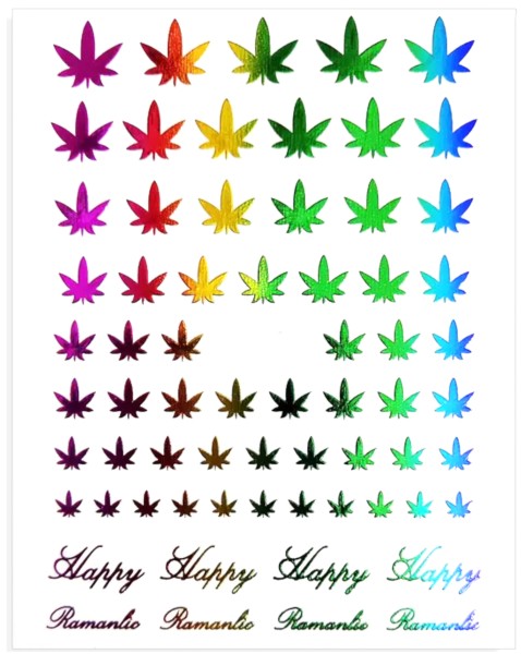 JUSTNAILS Sticker Leafes color *Abverkauf