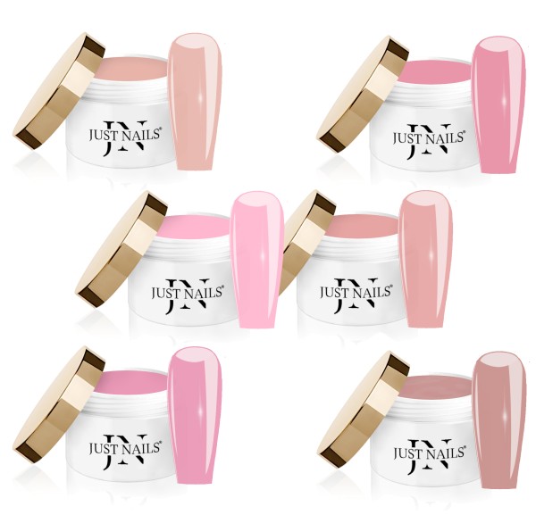JUSTNAILS COVER SET 6x 5ml - 01