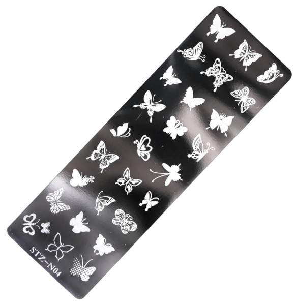 JUSTNAILS Stamping Platte - Butterfly 04