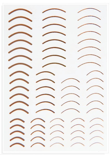 JUSTNAILS Flexible Stripes rund Set rose gold
