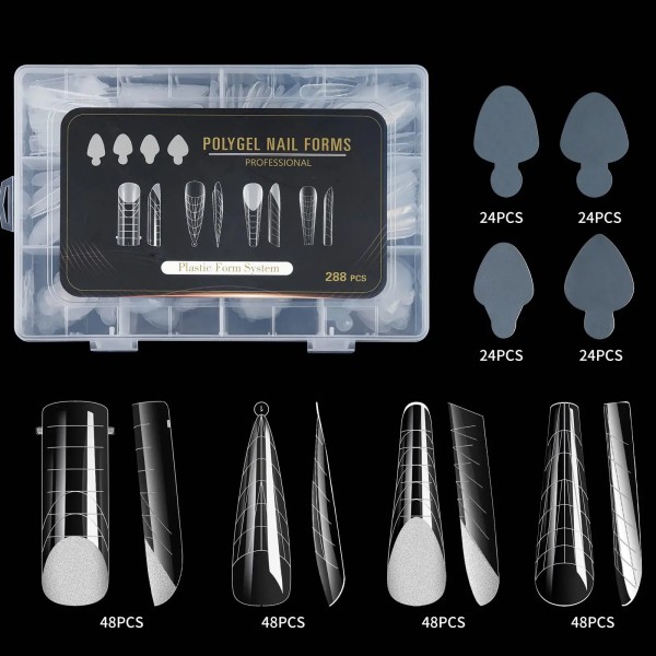 JUSTNAILS 288 Premium Fullcover Dual Tips Set 4 Formen