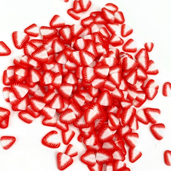 JUSTNAILS Erdbeeren Tüte Set Inlays Einlagen bunte Fimo Nailart 05