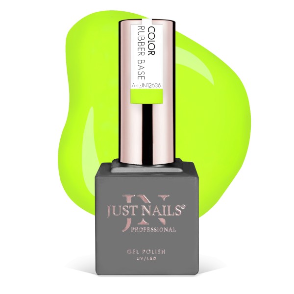 JUSTNAILS Pro Rubber Builder - LIME SPRITZ - Shellac Hybrid Soak-off