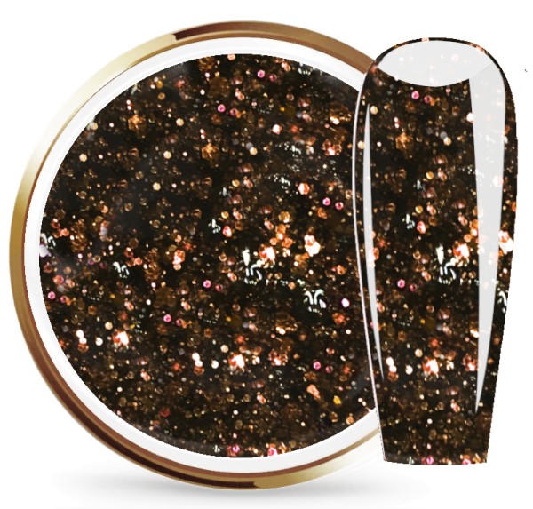 JUSTNAILS Glittergel Swiss Chocolate