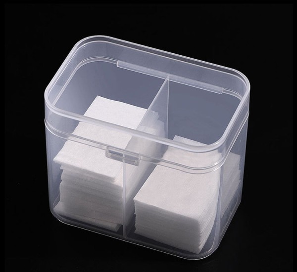 JUSTNAILS Wipes Aufbewahrungsbox 2 festen Fächern