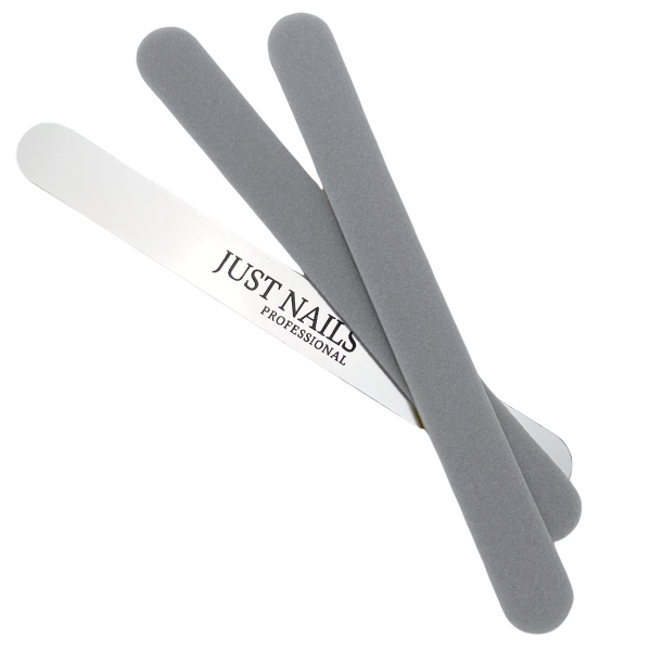 JUSTNAILS Premium Wechselbuffer Super Flex grau