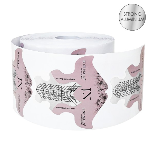 JUSTNAILS 500 Profi Modellier Schablonen Extrem Strong long Aluminium
