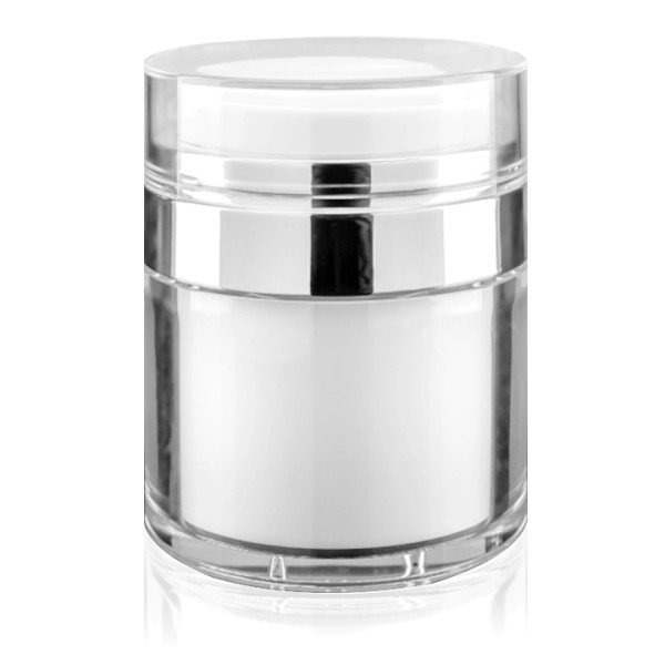 JUSTNAILS Premium Airless Silber Pumpspender Dispenser 50ml *Abverkauf