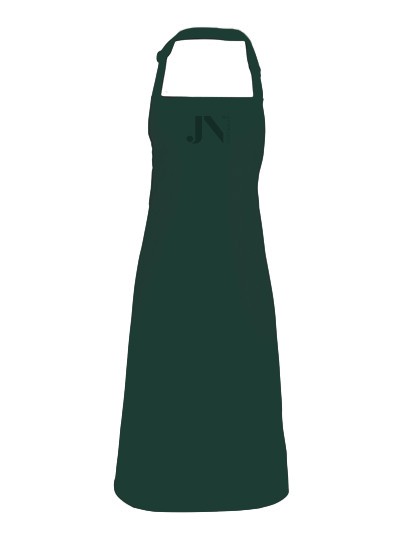 JUSTNAILS Premium Schürze mit Stick - dark green
