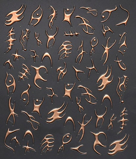 JUSTNAILS Sticker Tribal rose gold